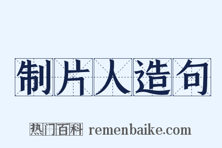 制片人造句是什么意思的图片